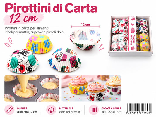 34162 Pirottini Di Carta Colorati 12Cm 100Pz Ct 144