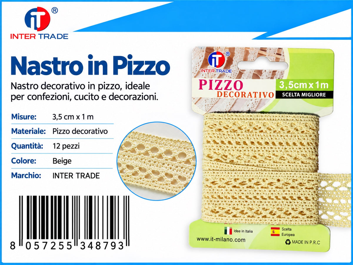 34879 Pizzo Decorativo 3.5Cm*1M