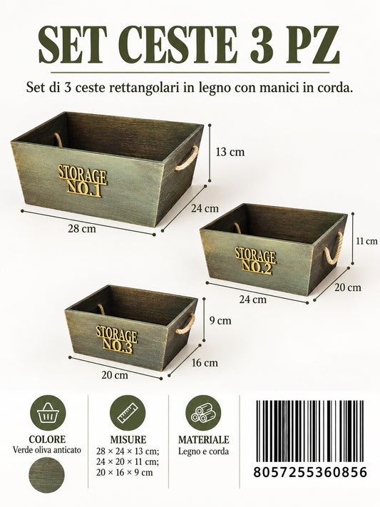 36085 Set Ceste 3Pz Ct 12