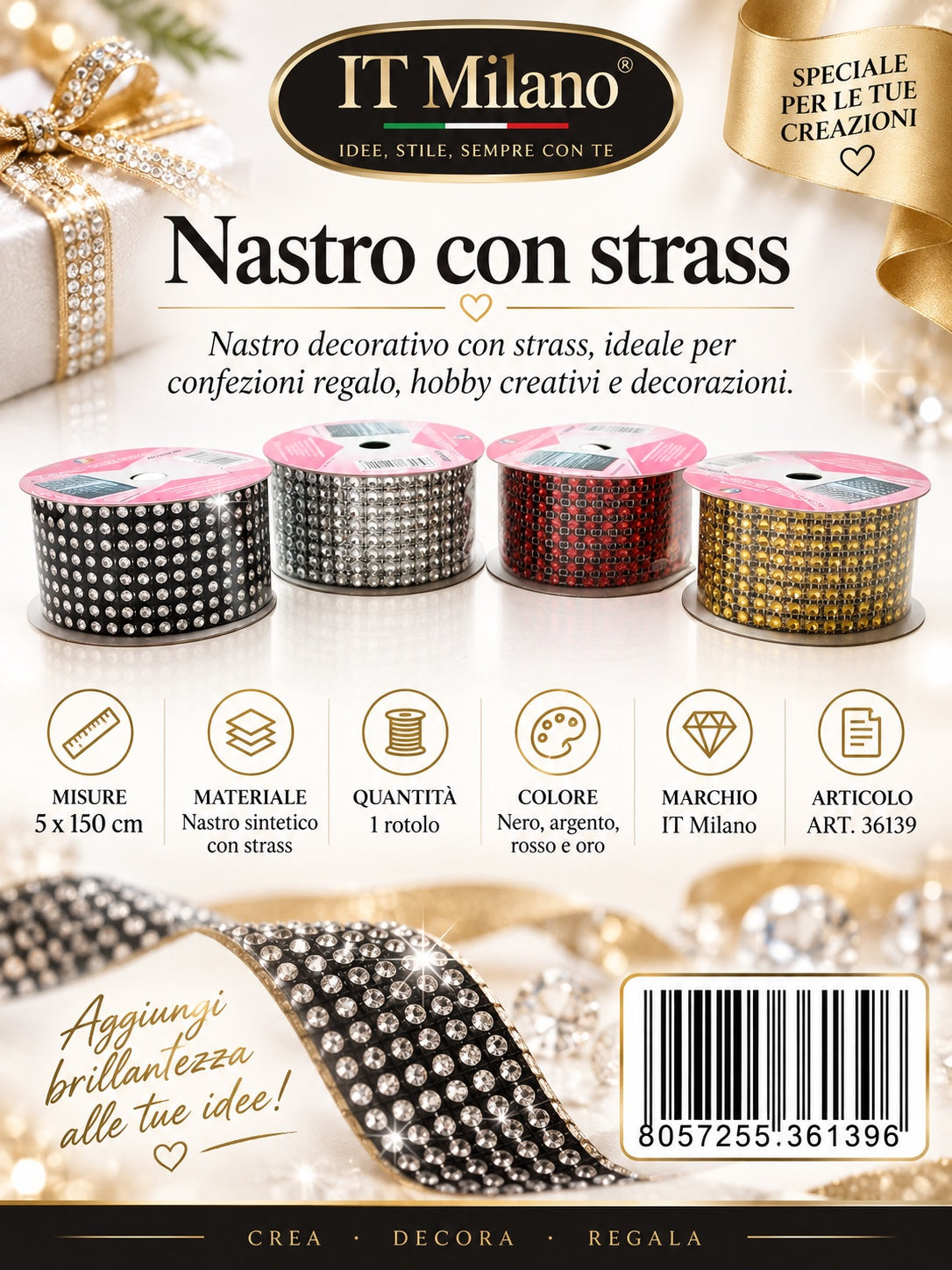 36139 Nastro 5*150Cm( , 8 8 4 4)