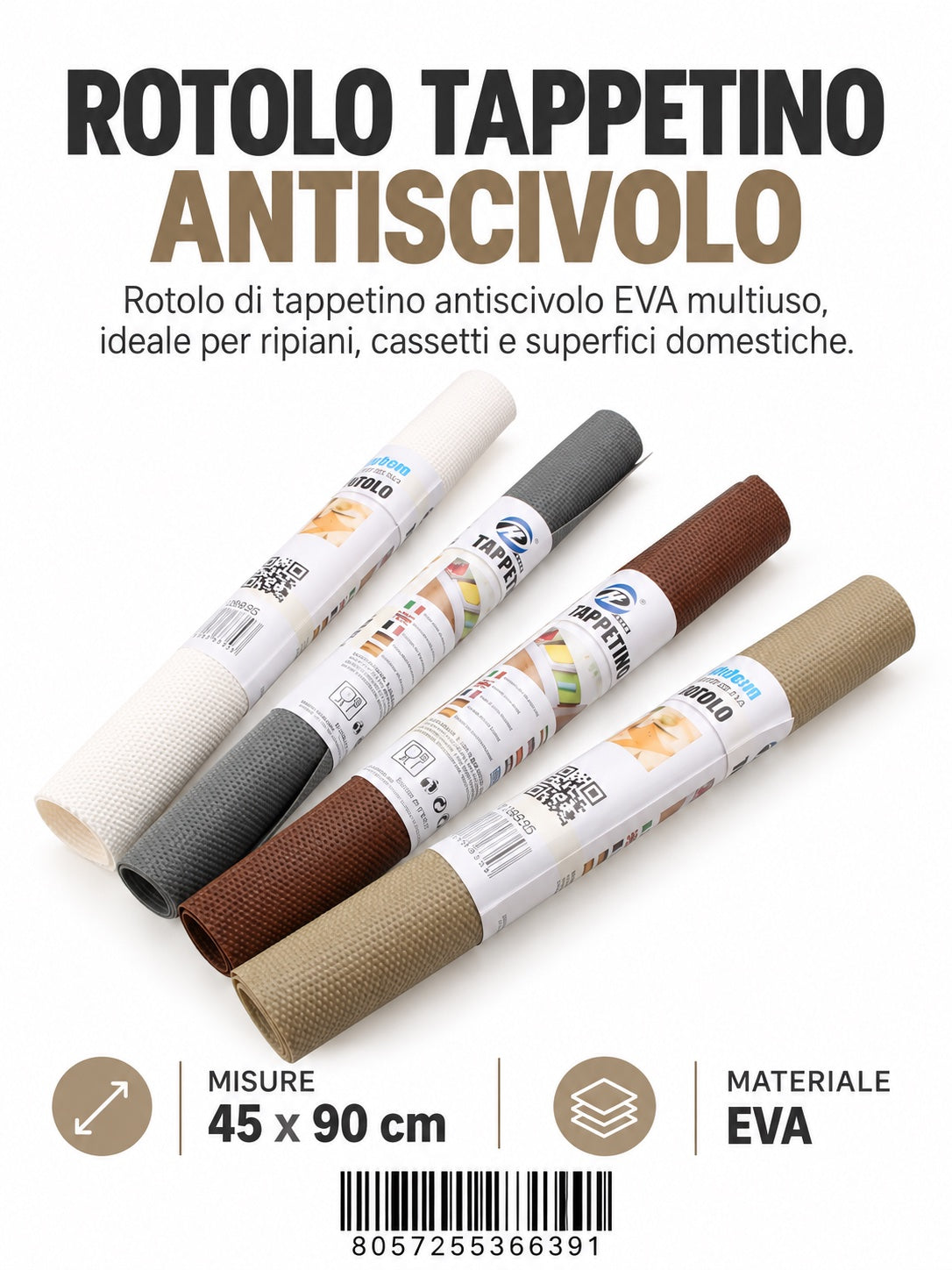 36639 Rotolo Tappetino Antiscivolo 45*90Cm Ct 120