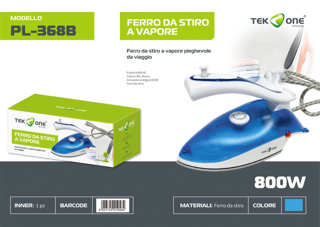 Ferro Da Stiro 800W 220-240V 50-60HZ