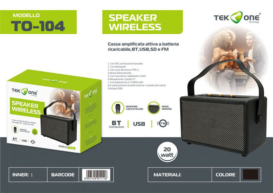 Cassa Bluetooth Karaoke