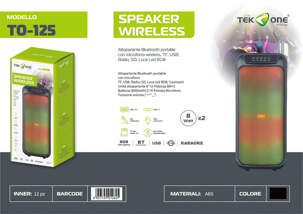 Speaker Wireless 2*8W