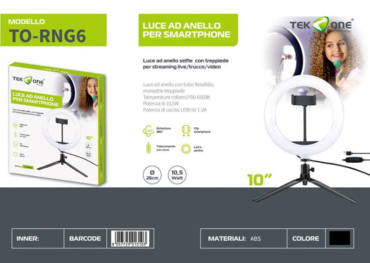 Luce Ad Anello Per Smartphone 10 Pollici