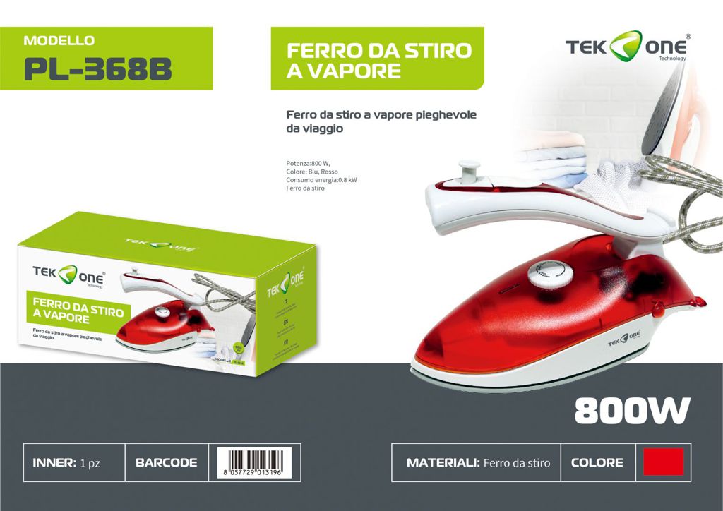 Ferro Da Stiro 800W 220-240V 50-60HZ