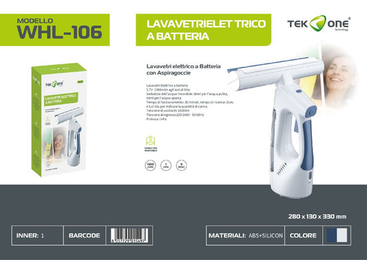 Lavavetri Elettrico A Batteria 1500mAh 9W
