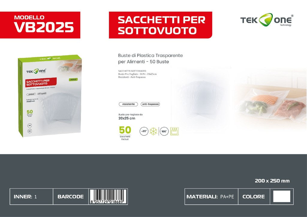 Sacchetti Persottovuoto 20*25