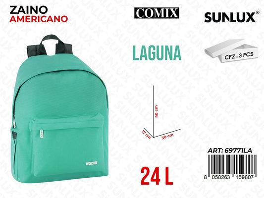 ZAINO AMERIC. COMIX LAGUNA 30*40*17CM /PZ DA 3**