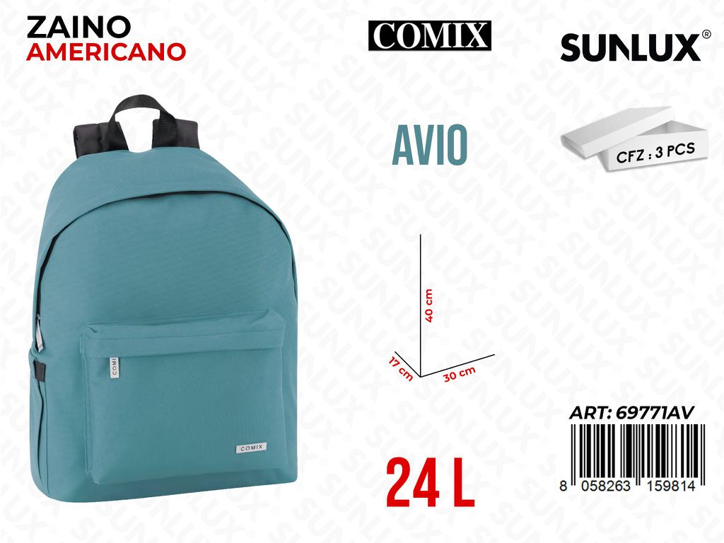 ZAINO AMERIC. COMIX AVIO 30*40*17CM /PZ DA 3**
