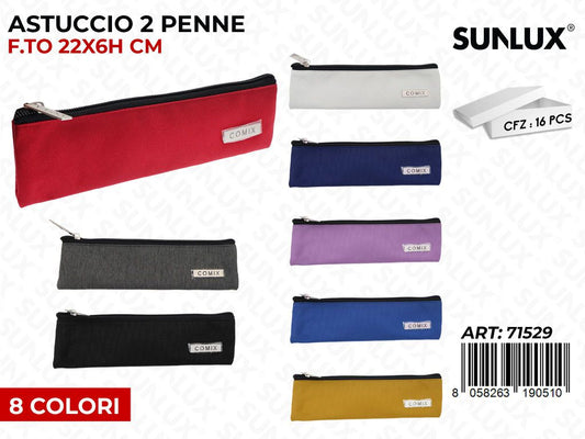 ASTUCCIO 2PENNE COMIX 22*6CM /PZ DA 16**