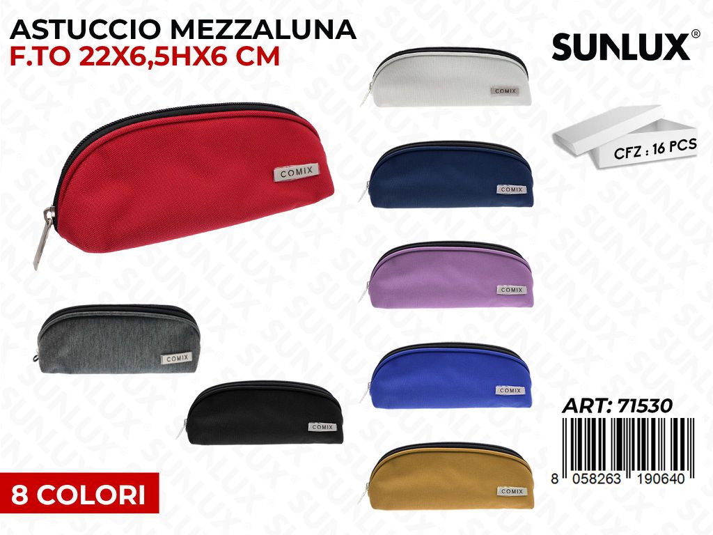 ASTUCCIO MEZZALUNA COMIX 22*6.5*6CM /PZ DA 16**