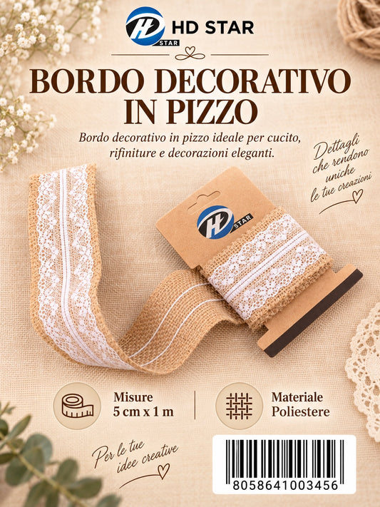 L00345 Nastro Lino 5Cm 1M