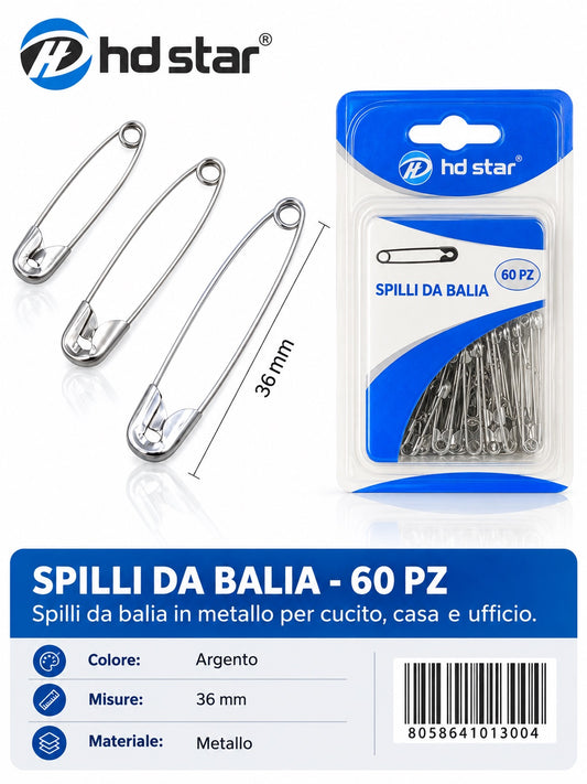 01300 Spilli Da Balia N.2 60Pz Ct 240