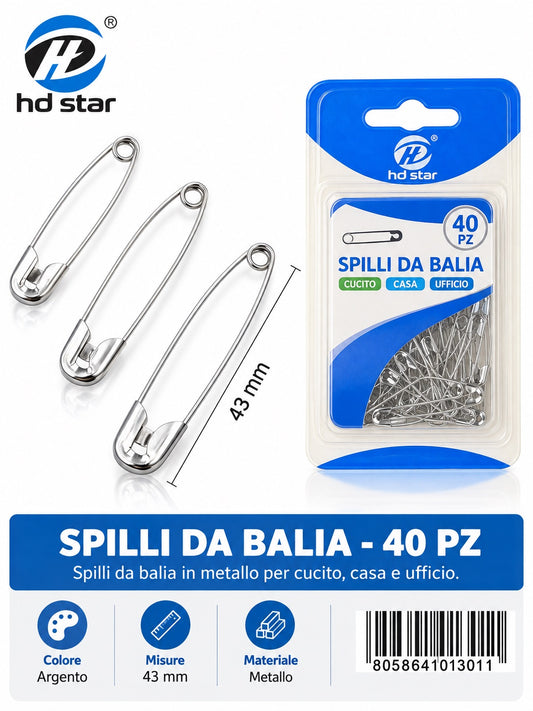 01301 Spilli Da Balia N.3 40Pz Ct 240