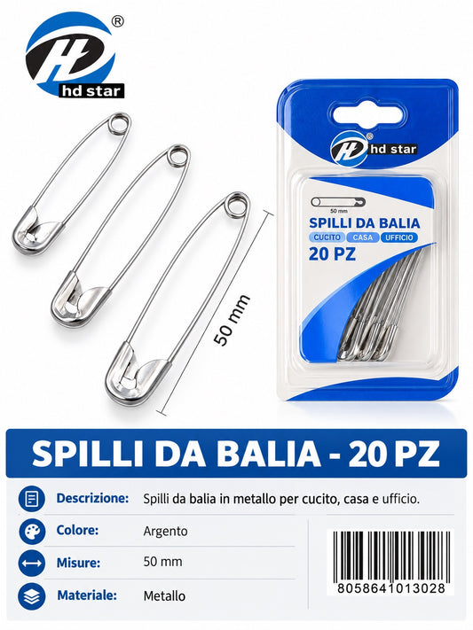 01302 Spilli Da Balia N.4 20Pz Ct 240