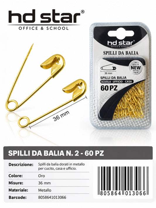 01306 Spilli Da Balia N.2 60Pz Ct 240