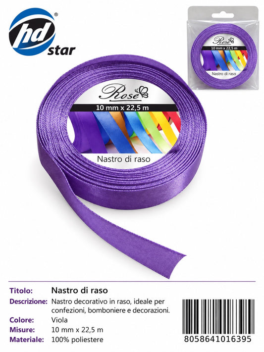 01639 Nastro Di Raso 10Mm*22.5M 10Mm*22.5M 21#