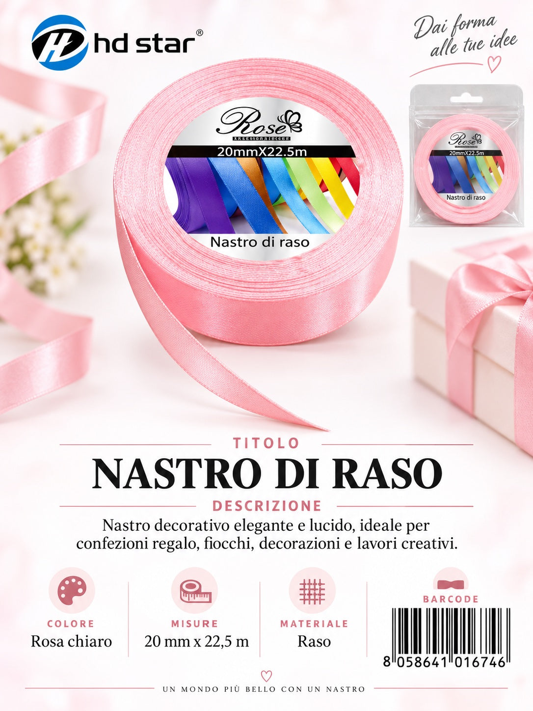 01674 Nastro Di Raso 20Mm*22.5M 20Mm*22.5M 04#