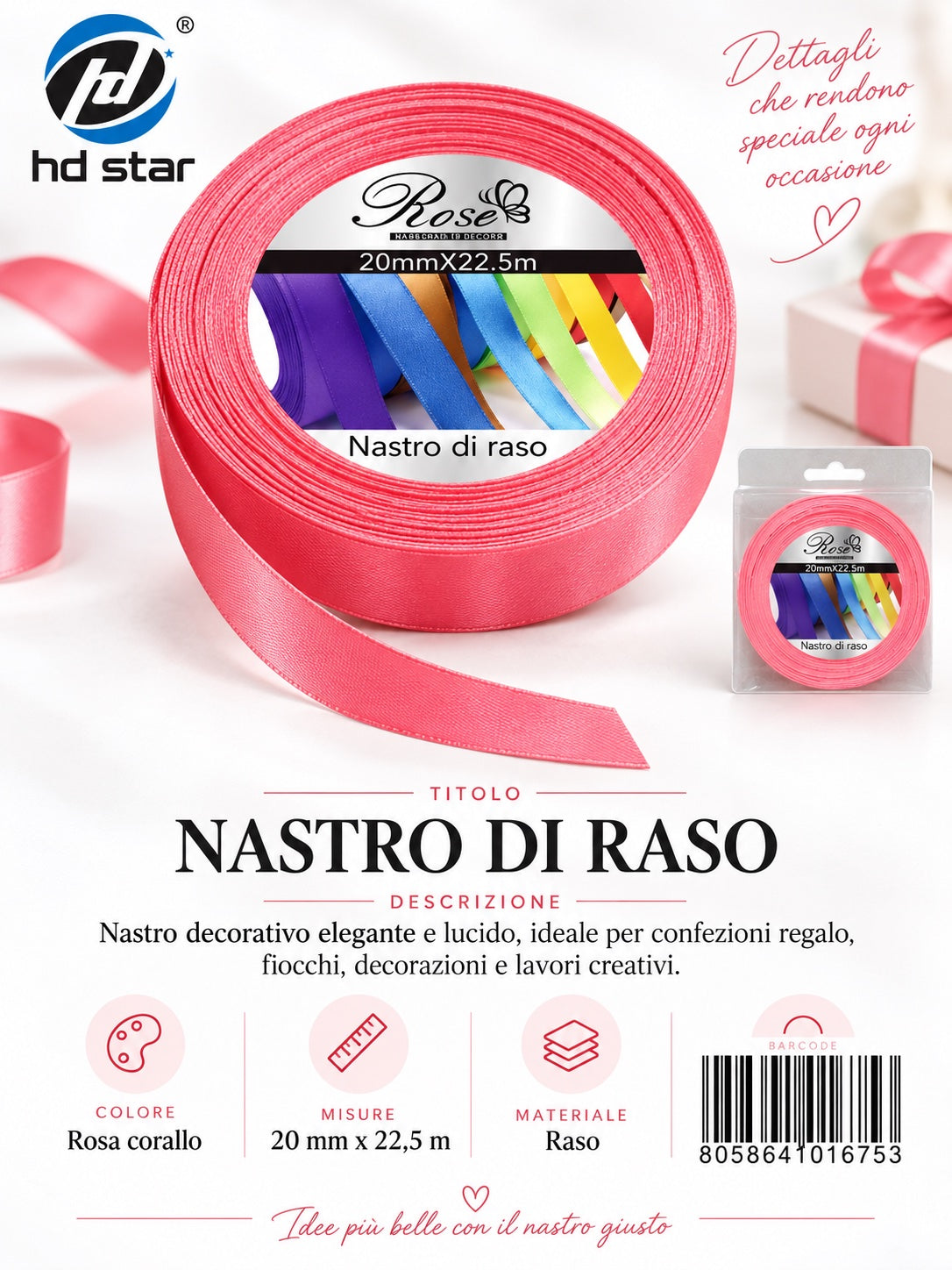 01675 Nastro Di Raso 20Mm*22.5M 20Mm*22.5M 04#