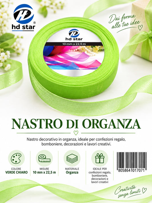 01707 Nastro Di Organza 10Mm*22.5M 10Mm*22.5M 57#