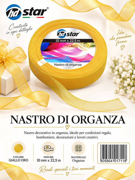 01711 Nastro Di Organza 10Mm*22.5M 10Mm*22.5M 143#