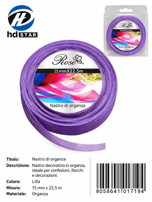 01719 Nastro Di Organza 15Mm*22.5M 15Mm*22.5M 21#