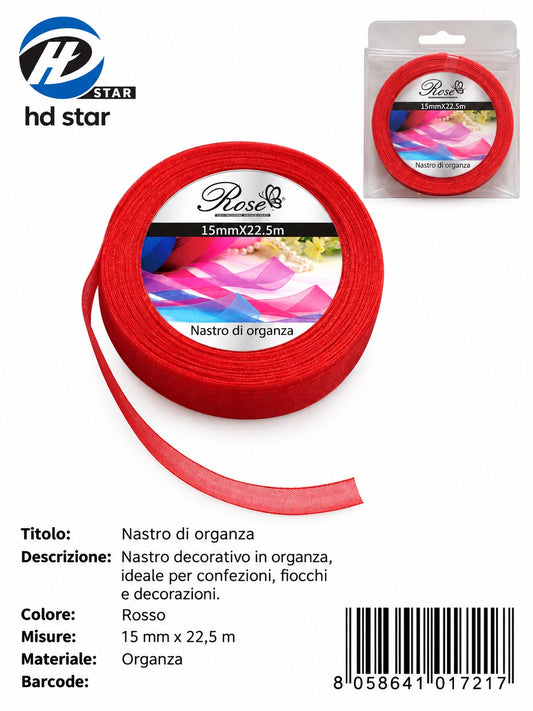 01721 Nastro Di Organza 15Mm*22.5M 15Mm*22.5M 26#