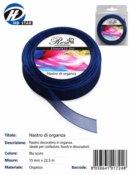 01724 Nastro Di Organza 15Mm*22.5M 15Mm*22.5M 38#