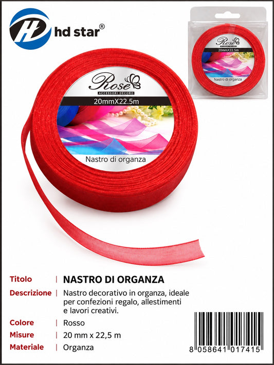 01741 Nastro Di Organza 20Mm*22.5M 20Mm*22.5M 26#