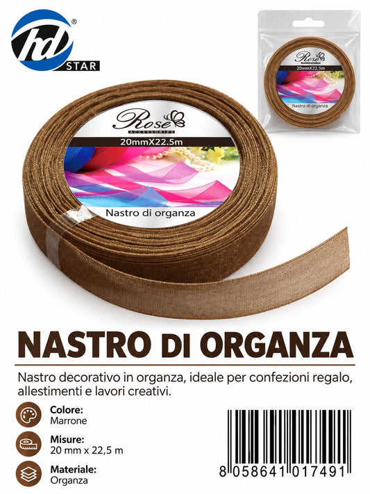 01749 Nastro Di Organza 20Mm*22.5M 20Mm*22.5M 105#
