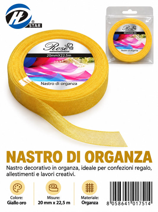 01751 Nastro Di Organza 20Mm*22.5M 20Mm*22.5M 143#