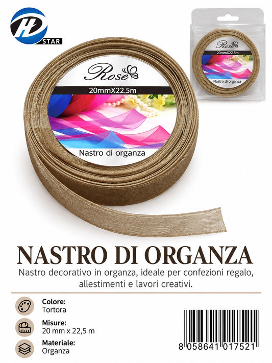 01752 Nastro Di Organza 20Mm*22.5M 20Mm*22.5M 186#