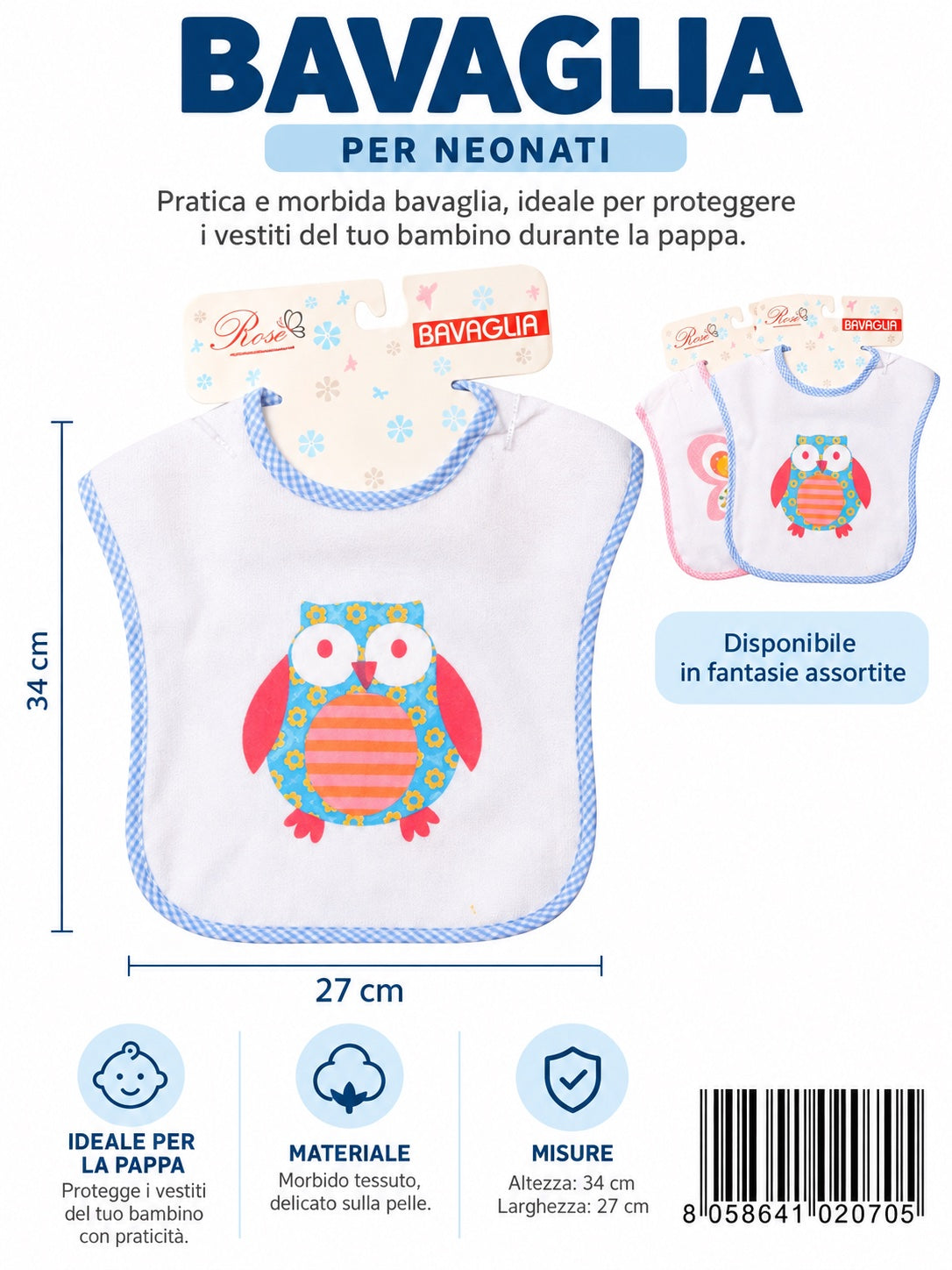 02070 Bavaglia 34*27 Cm Ct 240