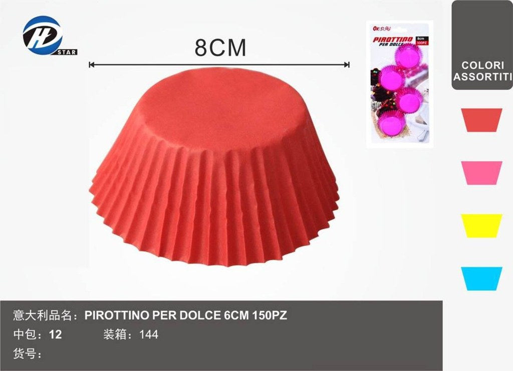02354 Pirottino Per Dolce 8Cm 100Pzct 144