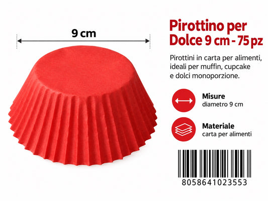 02355 Pirottino Per Dolce 9Cm 75Pzct 144