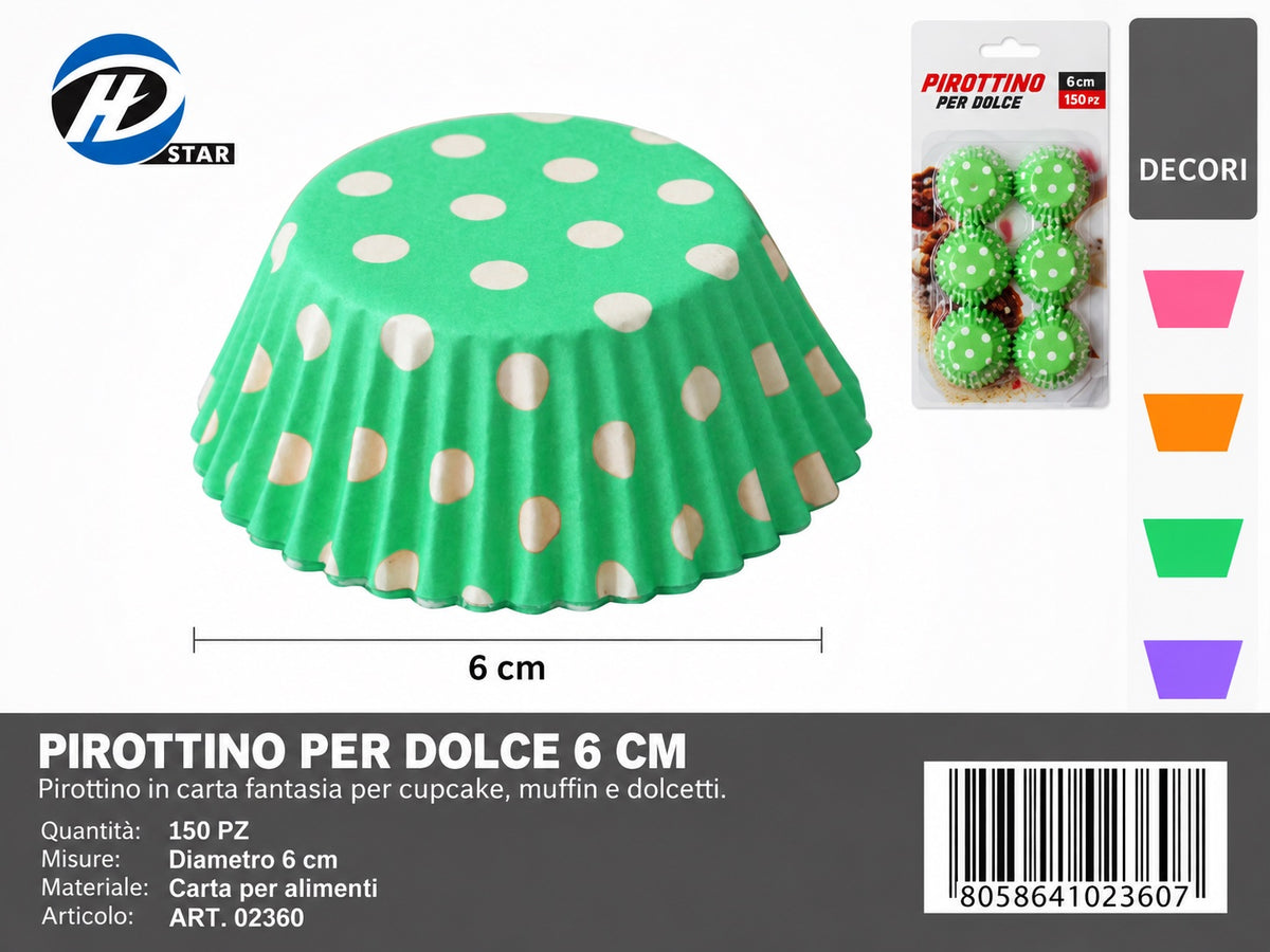 02360 Pirottino Per Dolce 6Cm 150Pzct 144