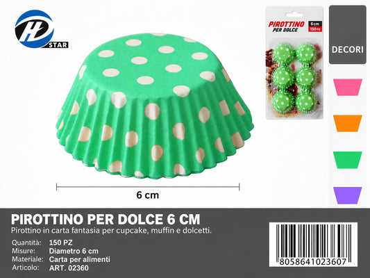 02360 Pirottino Per Dolce 6Cm 150Pzct 144