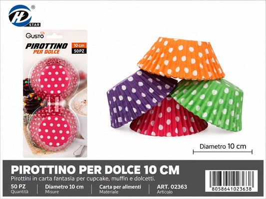 02363 Pirottino Per Dolce 10Cm 50Pzct 144
