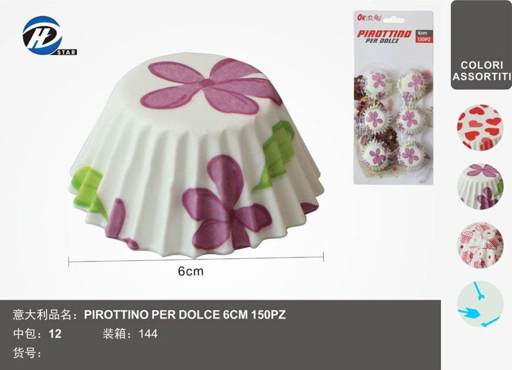 02367 Pirottino Per Dolce 6Cm 150Pzct 144