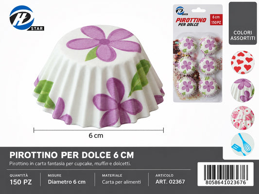 02367 Pirottino Per Dolce 6Cm 150Pzct 144