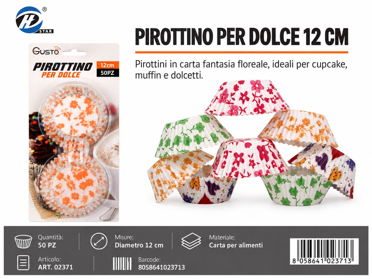 02371 Pirottino Per Dolce 12Cm 50Pzct 144