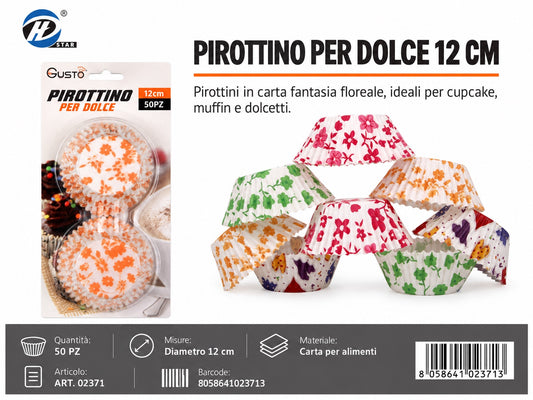 02371 Pirottino Per Dolce 12Cm 50Pzct 144