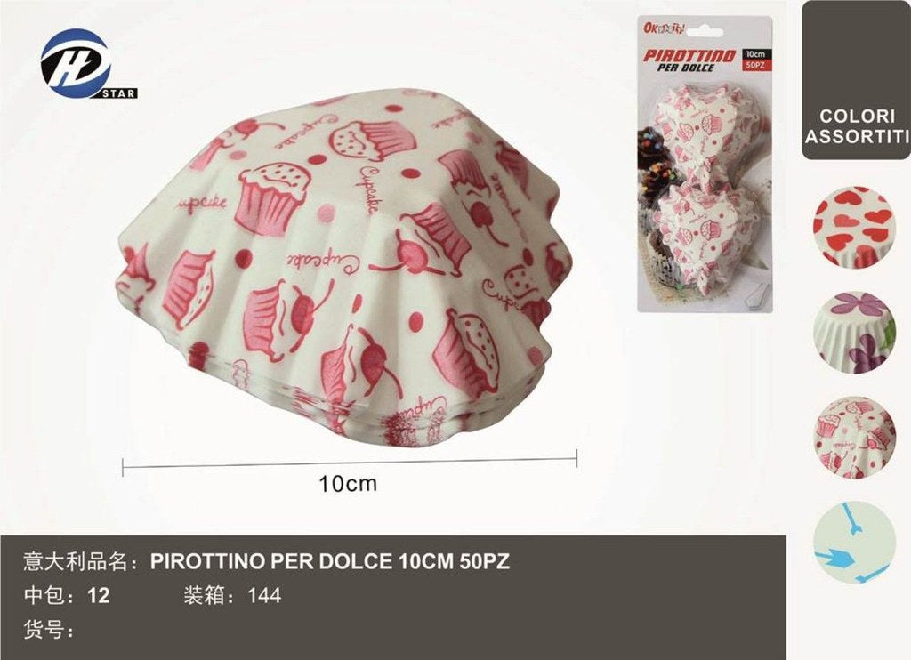 02372 Pirottino Per Dolce 10Cm 50Pzct 144