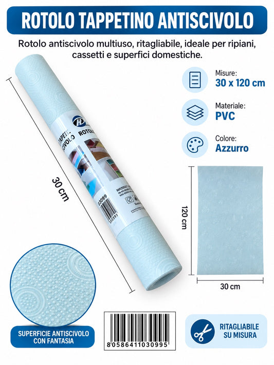 03099 Rotolo Tappetino Antiscivolo 30*120Cm Ct 144