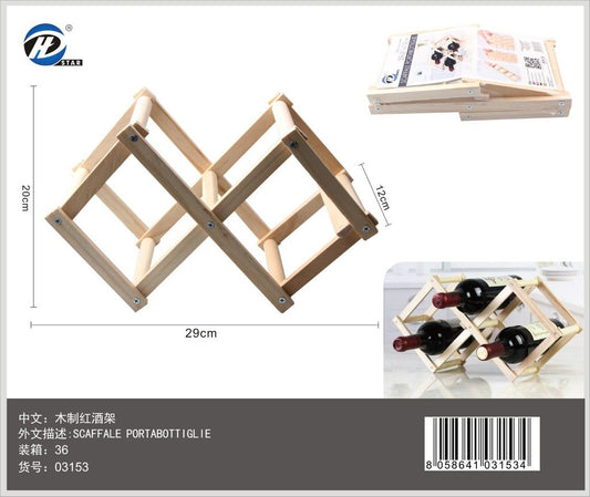 03153 Scaffale Portabottiglie 39*21*12Cm Ct 36