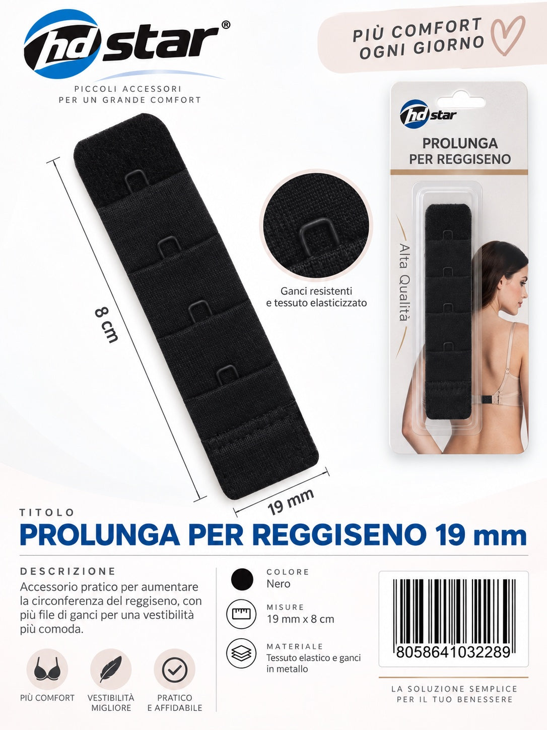 Prolunga Per Reggiseno 19Mm Ct 480