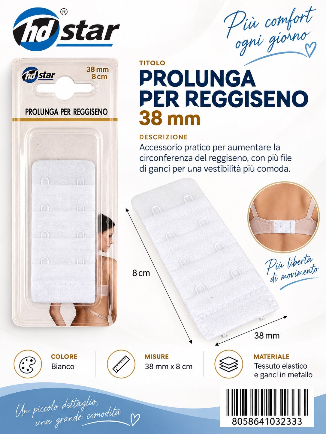 Prolunga Per Reggiseno 38Mm Ct 480