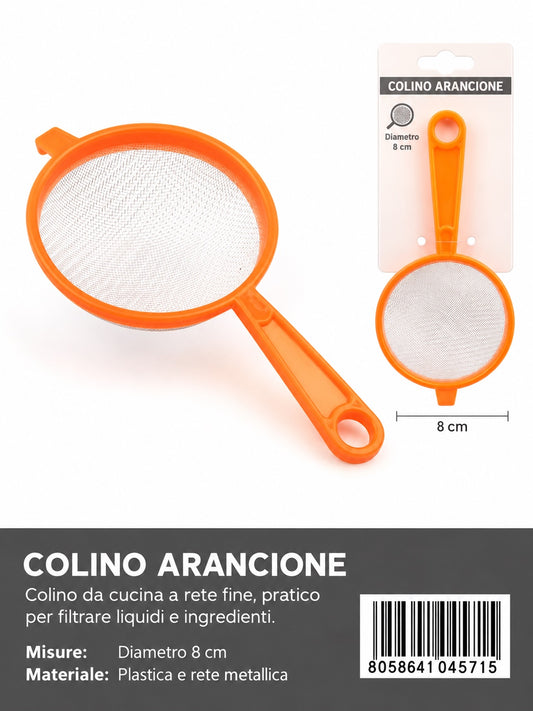04571 Colino Arancione Alluminio 8Cm