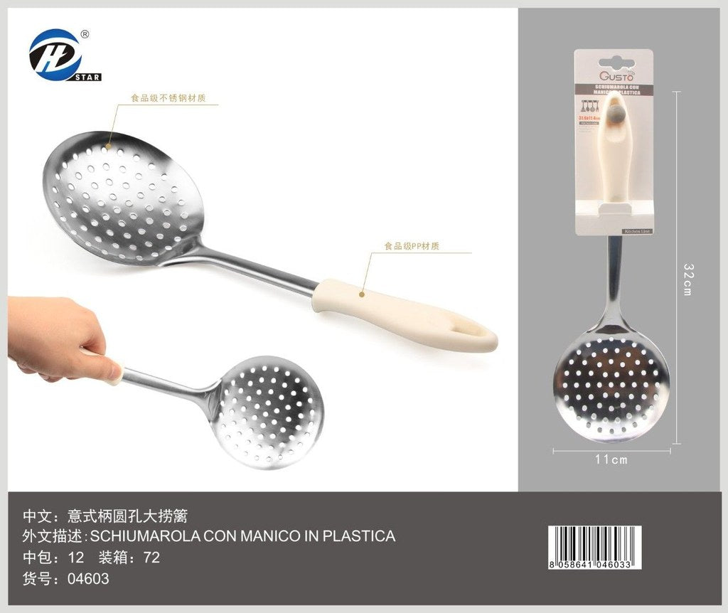 04603 Schiumarola Con Manico In Plastica